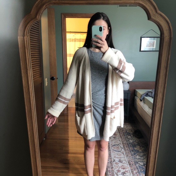 Women’s Oversized Cardigan - cream - Picture 3 of 7